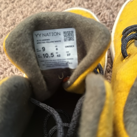 Brand new never worn, bright yellow with gray accent lace up booty! - Picture 8 of 8